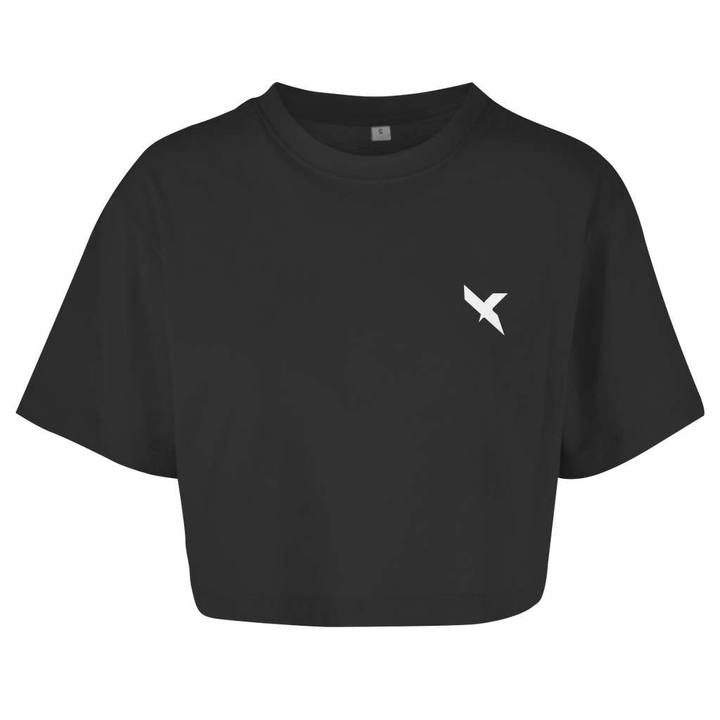 LEA OVERSIZED CROP TOP BLACK WHITE