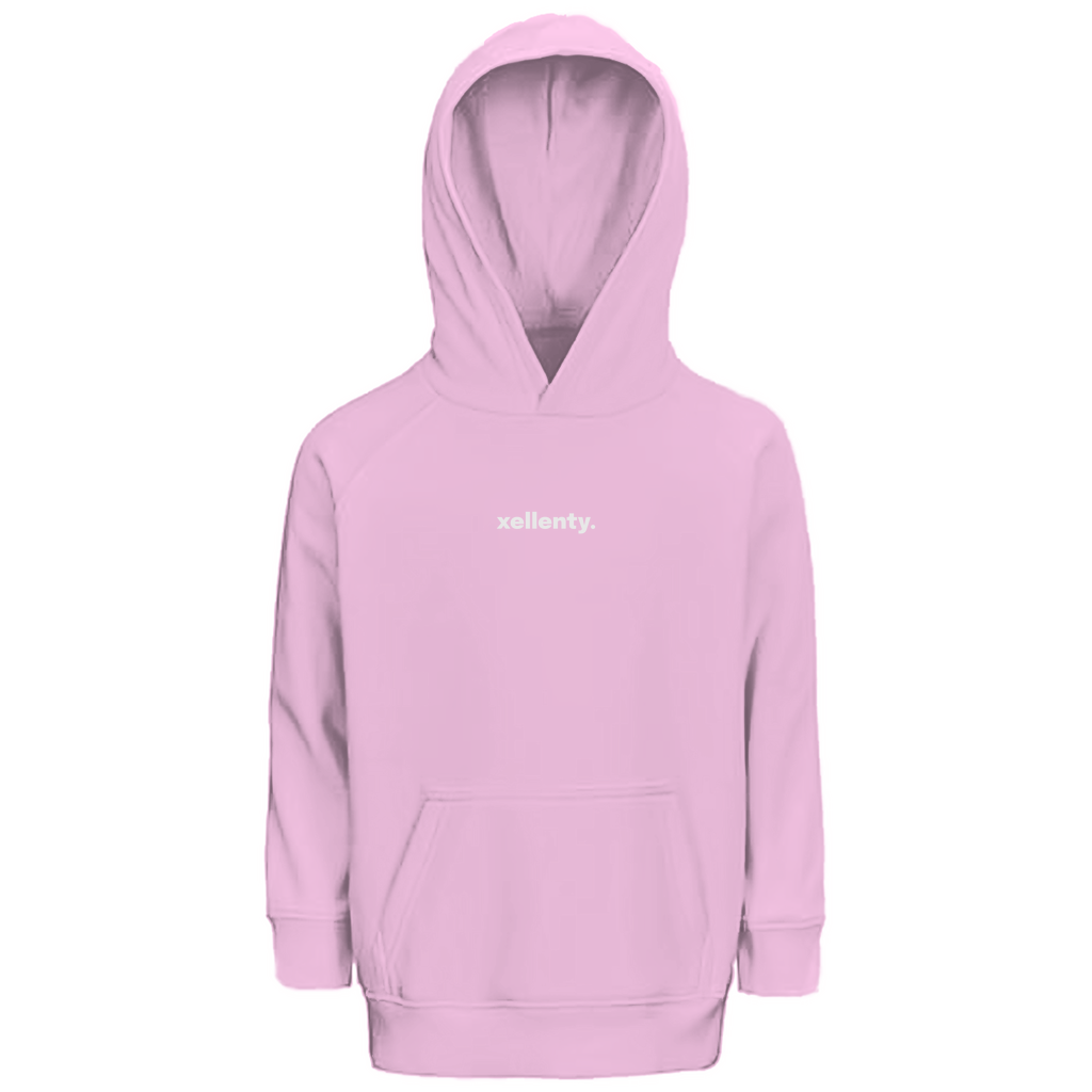 PREMIUM LETTERING BIO HOODIE PALE PINK