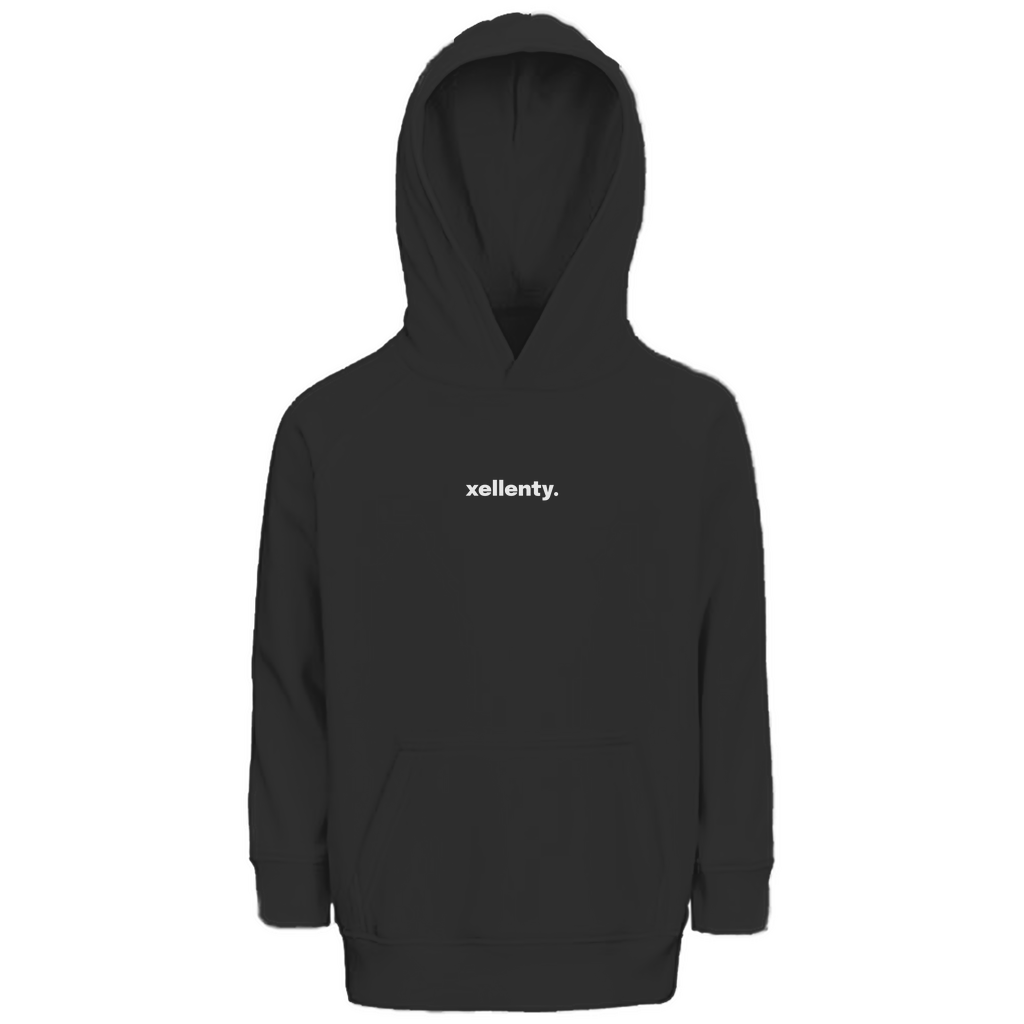 PREMIUM LETTERING BIO HOODIE BLACK