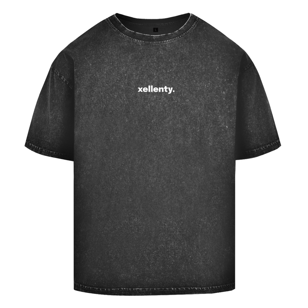 LETTERING OVERSIZED WASHED TEE BLACK