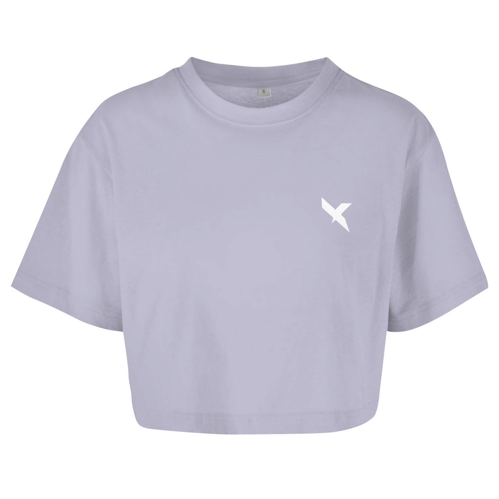 LEA OVERSIZED CROP TOP SOFT LILAC