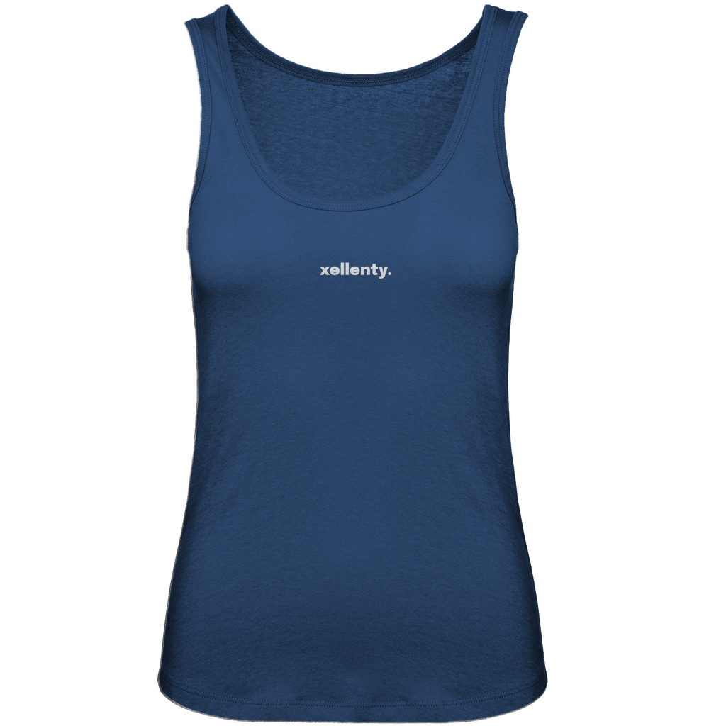LETTERING TANK TOP COBALT BLUE