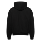 LOGO OVERSIZED ZIPPER HOODIE BLACK