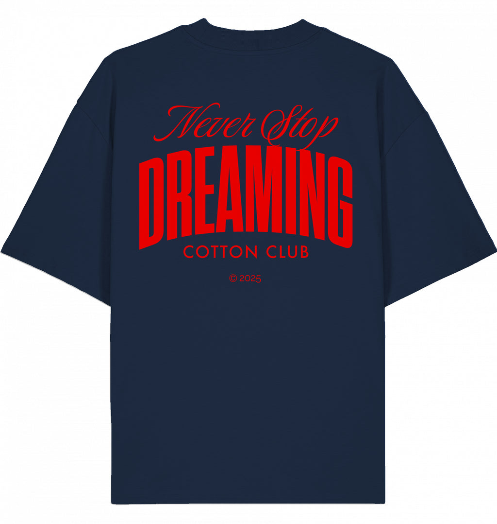 NEVER STOP DREAMING OVERSIZED BIO TEE