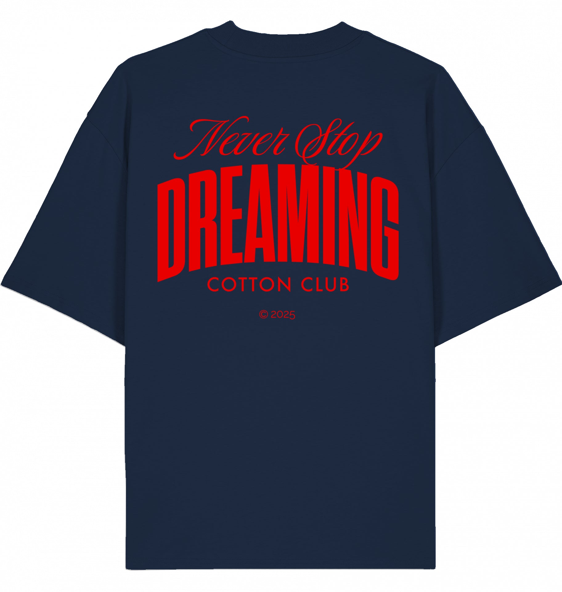 NEVER STOP DREAMING OVERSIZED BIO TEE