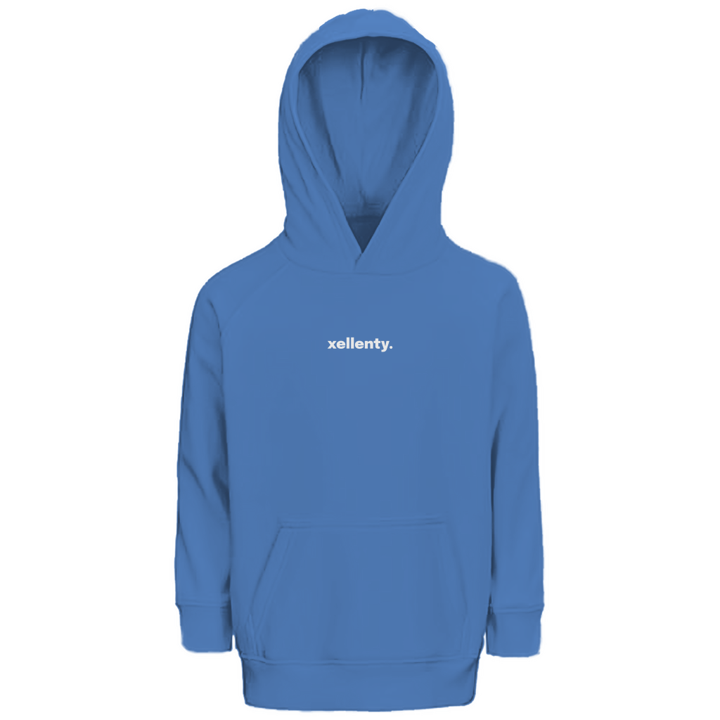 PREMIUM LETTERING BIO HOODIE BLUE