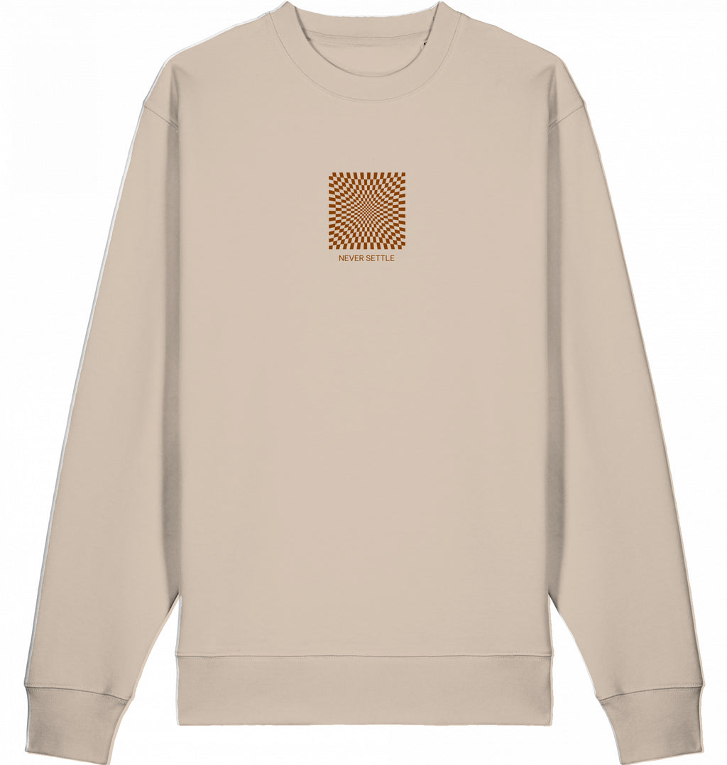 NEVER SETTLE ICONIC BIO SWEATER