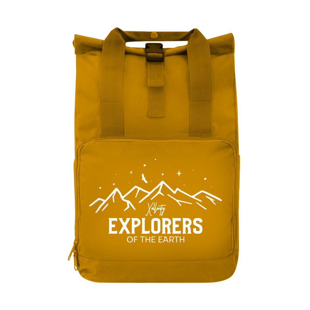 ABSTRACT ROLLTOP EXPLORERS RUCKSACK MUSTARD