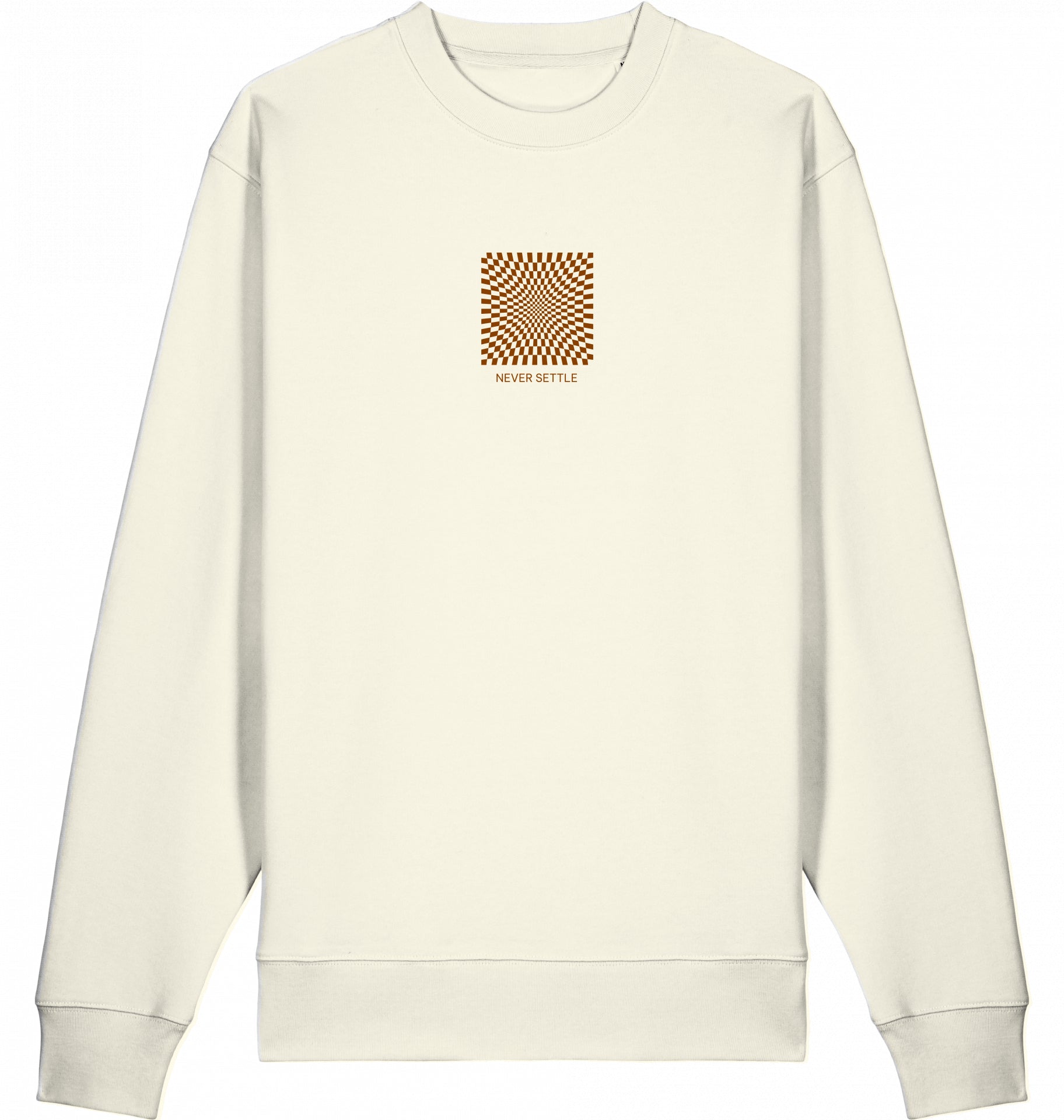NEVER SETTLE ICONIC BIO SWEATER